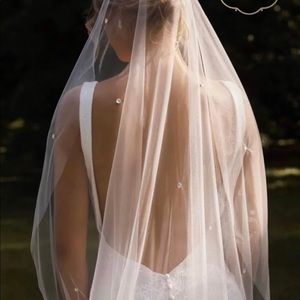 Rhinestone wedding veil